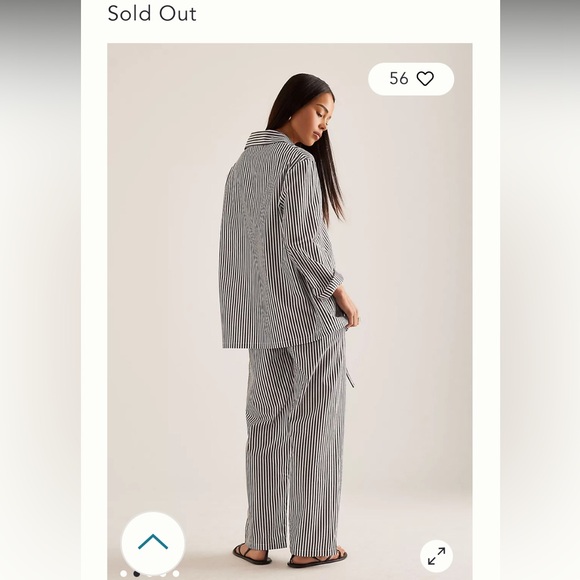 NWOT Sleeper Cotton-Poplin Set navy white $328 stripes bow front spring Casual - Picture 3 of 16